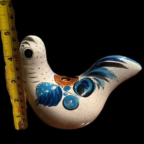 Vintage Tonala Mexican Art Pottery‎ Painted Bird - Picture 4 of 8